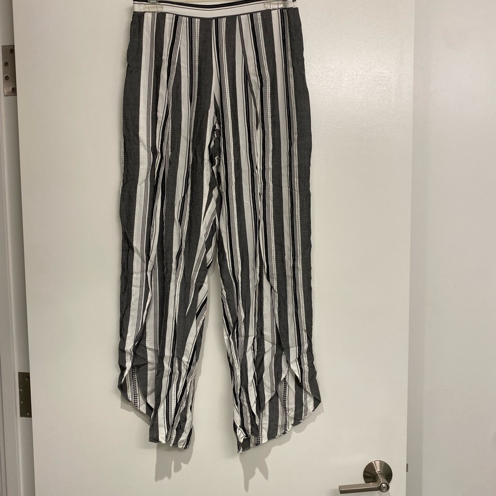 Black Strip Pants